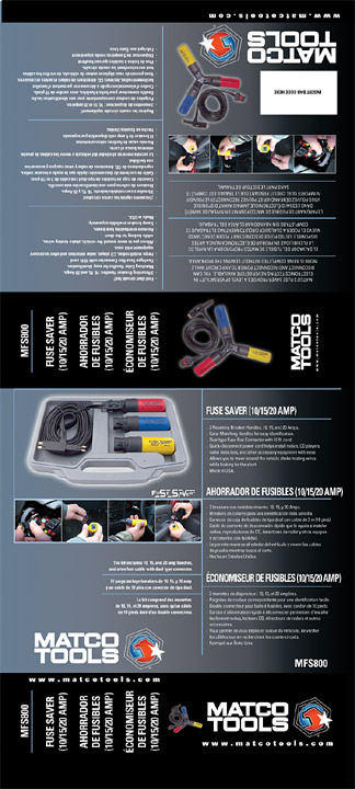 Fuse Saver Package Sleeve for Matco Tools