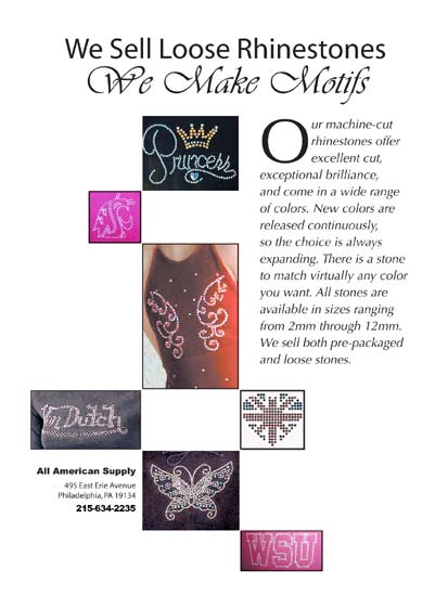 We Sell Rhinestones flyer for All American Supply
